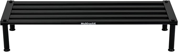 Metal Plant Stand, Rust-proof Aluminum Display Rack, Plants Display Stands Decoration Racks for Living Room Garden Balcony Patio (Black, 31.5Inch Low)