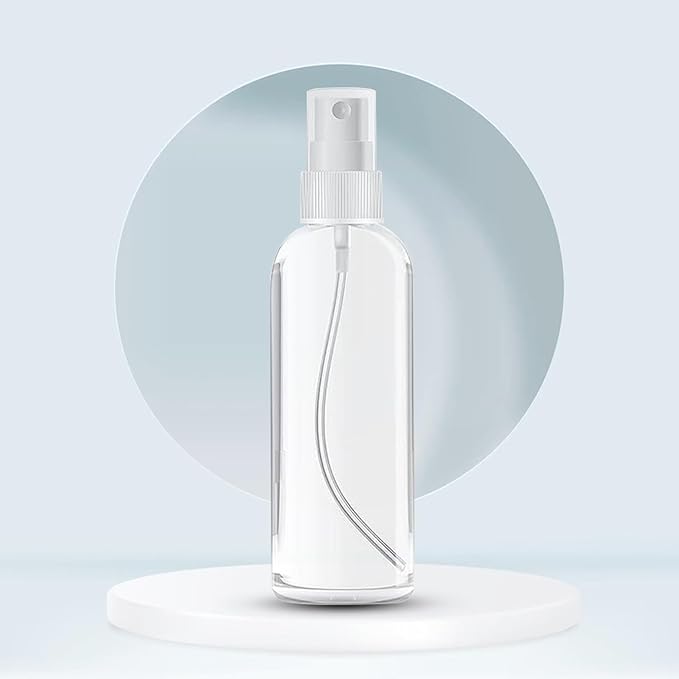 50PCS 4oz/120ml Small Spray Bottle, Clear Fine Mist Spray Bottle Mini Empty Hair Spray Bottle, Plastic Refillable Cosmetic Containers for Plants, Cleaning, Misting & Skin Care