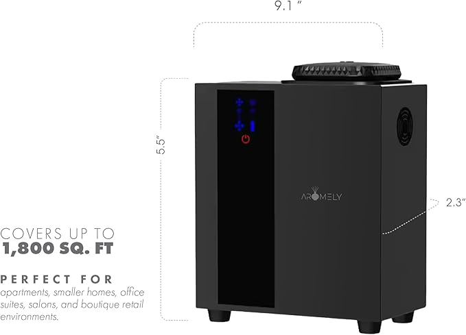 Smart Bluetooth HVAC Scent Diffuser - Whole Home & Commercial Aroma System, Waterless Aromatherapy, Ideal for Whole House and Office Scenting, App Controlled Perfect Aroma Diffuser Up to 1,800 SQFT