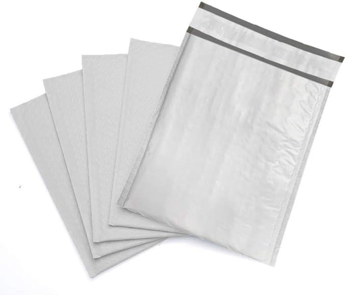 4x8 inches Poly Bubble Mailer Self Seal Bubble Shipping Envelopes 2.5 Mil 500 Pack