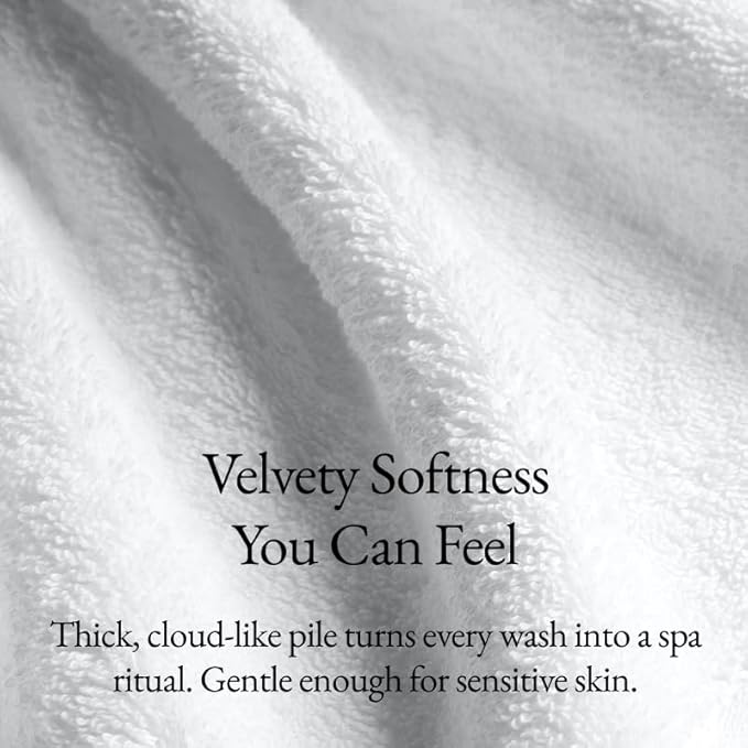 Italic Ultraplush 12-Piece Family Towel Set – Luxury Bath Towels, Hand Towels & Washcloths – Quick Dry, Plush & Absorbent 800GSM 100% Australian Cotton for Bathroom & Spa (White)