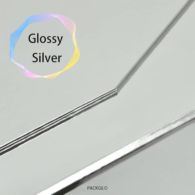 5Pcs 9.5x7x4 Inches Silver Gift Box with Lids for Presents Magnetic Gift Box Small Gift Boxes for Packaging，Bridesmaid Proposal，Groomsman (Glossy Silver)