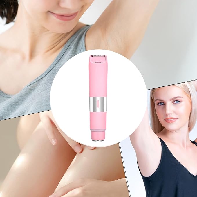 Women Body Hair Trimmer - Waterproof Wet Dry Electric Razor, Rechargeable Electric Grooming Tool, Razor For Smooth Skin | Bikini Line Shaver, Cordless Personal Care Shaving Accessory, Underarm Trimmer