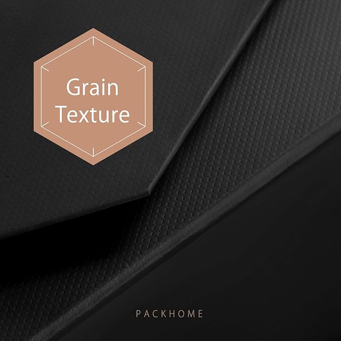 PACKHOME 17x14.5x5.5 Inches, Extra Large Gift Box with Lid, Magnetic Closure Box for Clothes and Large Gifts (Matte Black with Grain Texture)