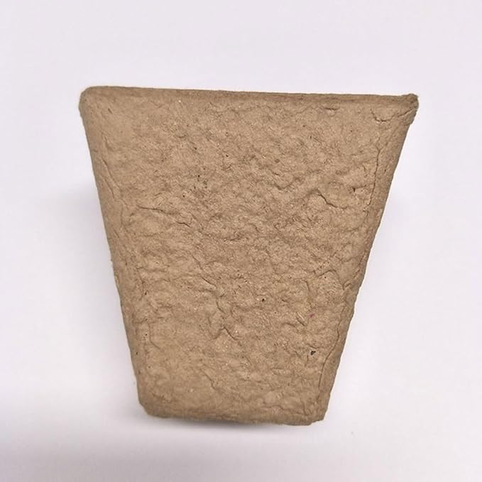 100 Pcs Biodegradable Paper Pot Nursery Cups Organic Peat Plant Containers for Seedlings Vegetables Fruit Cultivation Garden Starter Kit