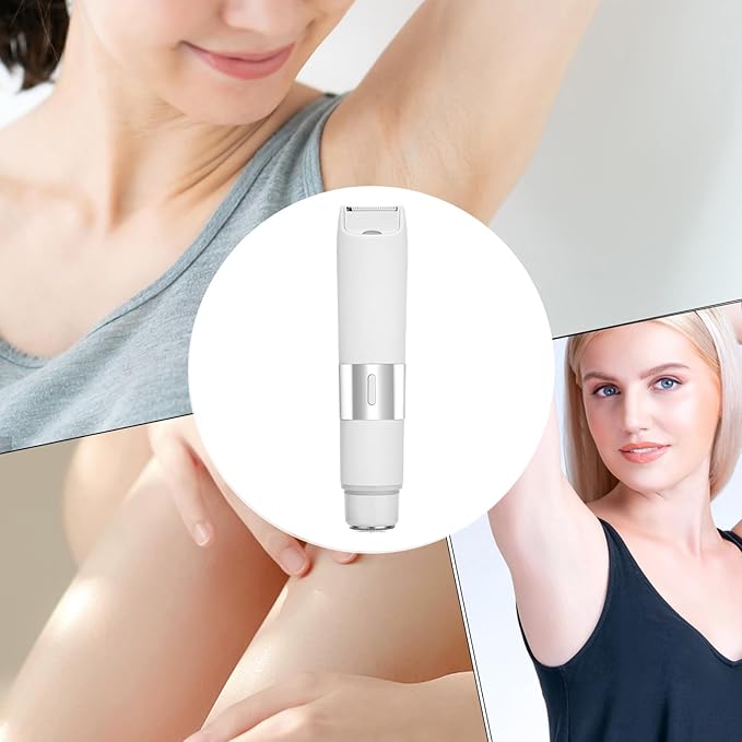 Women Body Hair Trimmer - Waterproof Wet Dry Electric Razor, Rechargeable Electric Grooming Tool, Razor For Smooth Skin | Bikini Line Shaver, Cordless Personal Care Shaving Accessory, Underarm Trimmer