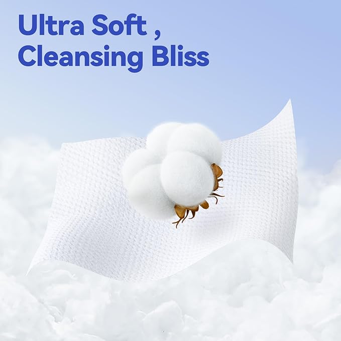 Winner Face Towels, 100% USDA Biobased Facial Towelettes XL, Disposable Face Towel for Sensitive Skin, Ultra Soft Makeup Remover Dry Wipes, Odor-Free, 110 Count, 2 Pack