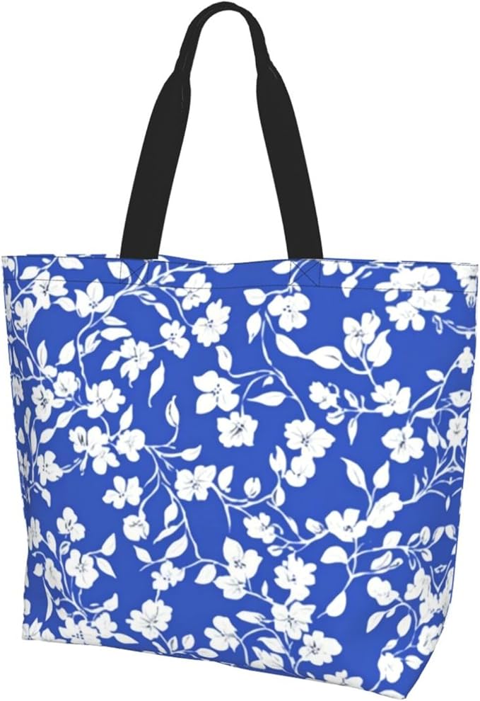 Tote Bag Shoulder Bags for Women Grocery Shopping Bag Reusable Bags Boho-Red Paisley 1