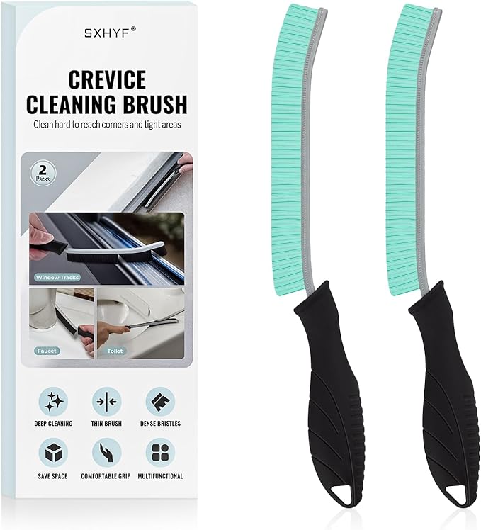 SXhyf Cleaning Brush - Hard Bristle Crevice Cleaning Brush, Multifunctional Gap Scrub Brush, Kitchen Essentials, Bathroom Cleaner Tools for Household Use, Home, Window, Toilet, Stove