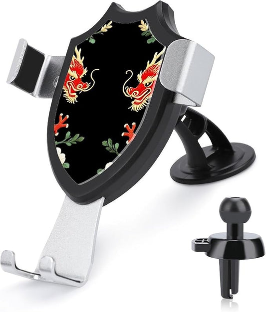 Fashion Phone Holders Universal Hands Free Automobile Cell Phone Holder Floral Chinese Japanese Dragon Flower