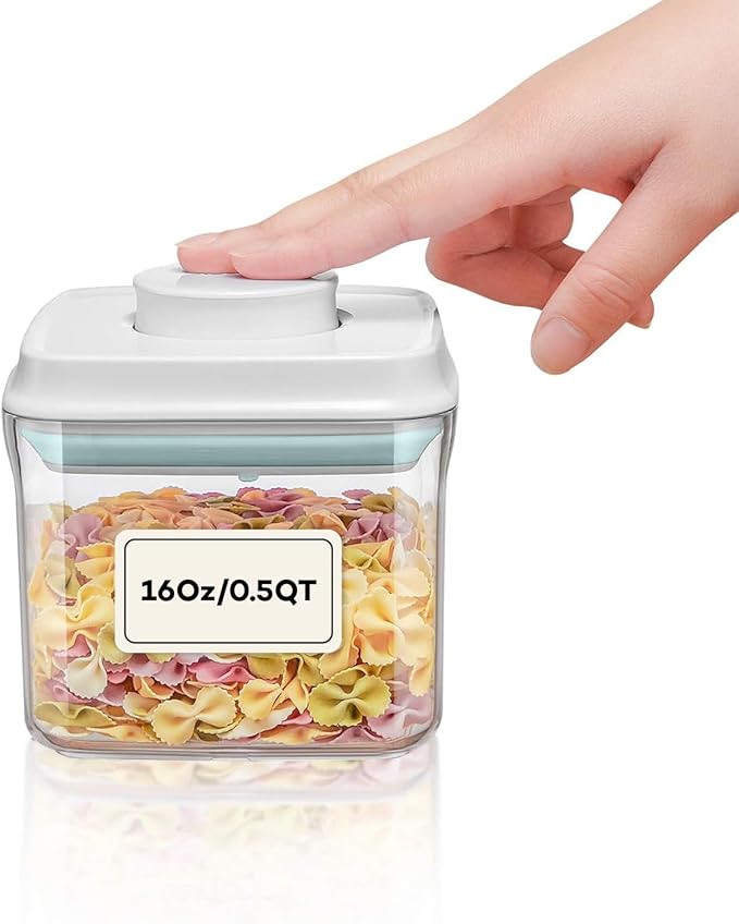 Bop Top | Airtight Meal Prep Containers with Lids | Food Storage Container Sets | Snack and Overnight Oats Fridge Organizer | Pantry and Kitchen Organization