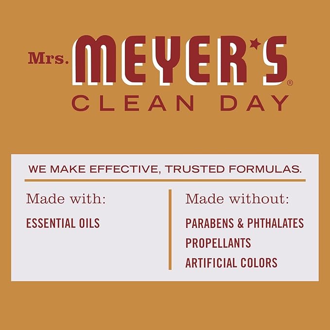 MRS. MEYER'S CLEAN DAY Room and Air Freshener Spray, Non-Aerosol Spray Bottle Infused with Essential Oils, Apple Cider, 8 fl. oz