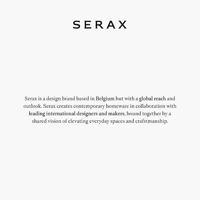 Serax Flower Vase | Marie by Marie Michielssen | Set of 6 | White Stoneware Home Decor Living Room for Coffee Table or Kitchen | Modern Entryway Table Decor or for Shelves | Unique Centerpiece Vases