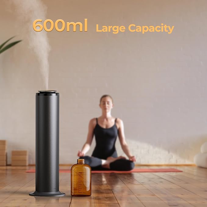 2800 Sq Ft Floor Standing Hotel Collection Diffuser, 600mL Scent Air Machine for Home Waterless Diffuser, Hotel Scent Cold Air Essential Oil Diffuser for Large Room, App & Remote Control