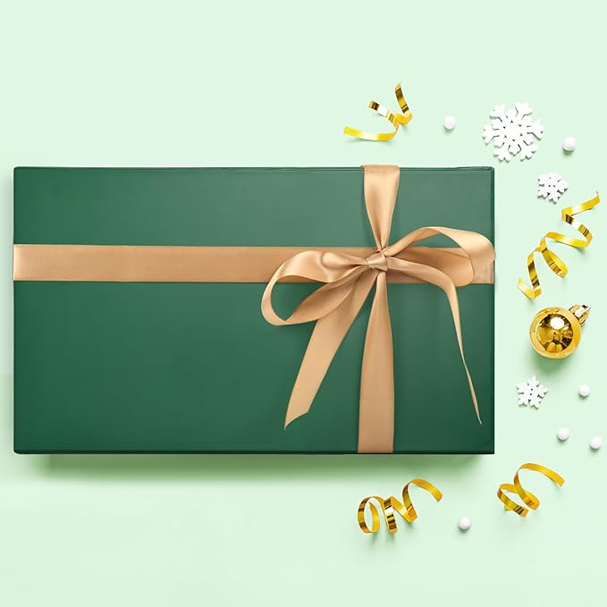 LIFELUM Christmas Gift Box 14"x8.5"x4.5" Gift Boxes for Presents Gift boxes with Shredded Filler Card Ribbon Anniversary Wedding Birthday