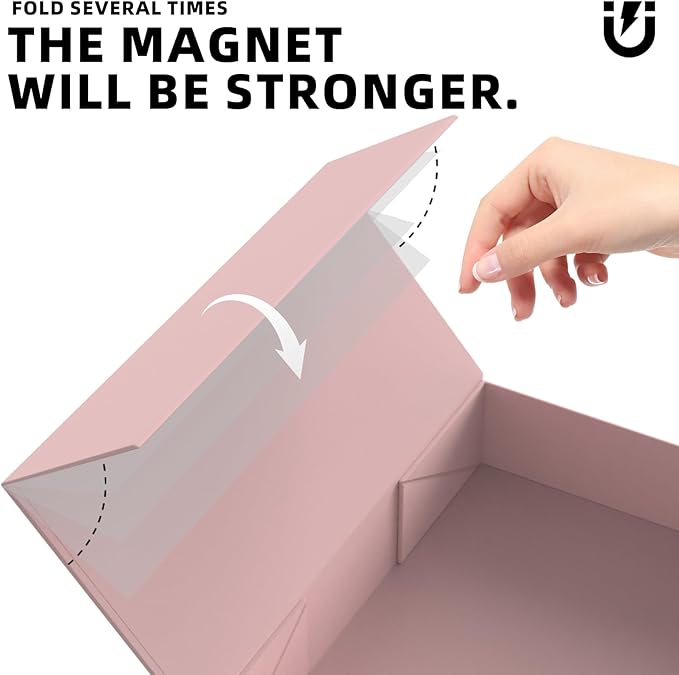 MOZRRO Gift Box 11.5 x 8.2 x 2.3 In Gift Boxes for Presents Magnetic Closure, Gift Boxes with Lids for Presents Birthday Luxury Jewelry T-shirts Gloves Scarves Books Clothes Gift Wrap