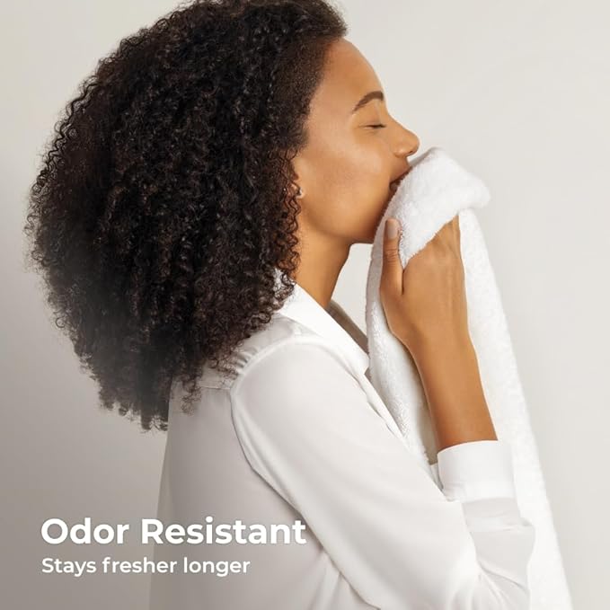 Cariloha Bath Towel | Harbor Gray |28"x54" | Turkish Cotton & Viscose Material Blend | Extra Smooth, Odor Resistant and Highly Absorbent