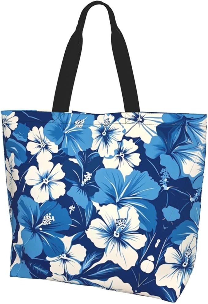 Tote Bag Shoulder Bags for Women Grocery Shopping Bag Reusable Bags Boho-Red Paisley 1