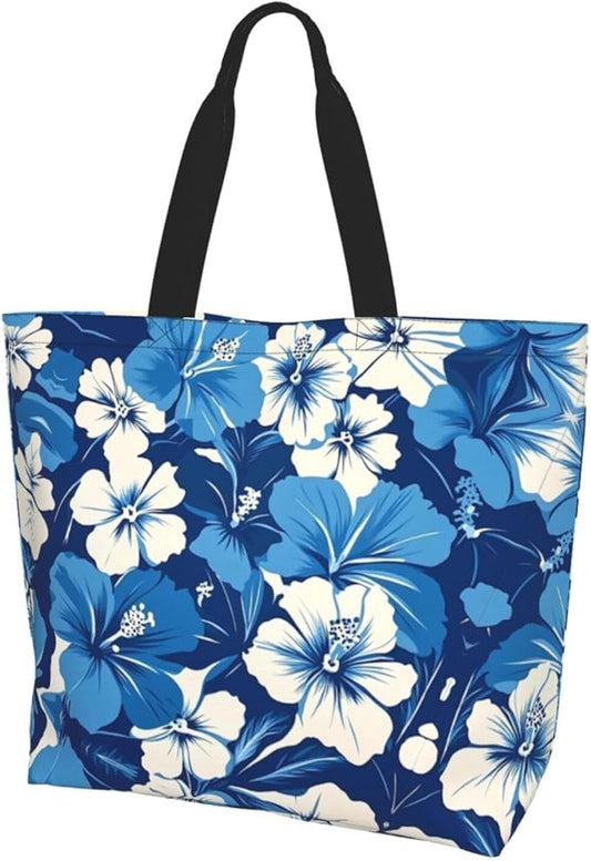 Tote Bag Shoulder Bags for Women Grocery Shopping Bag Reusable Bags Boho-Red Paisley 1