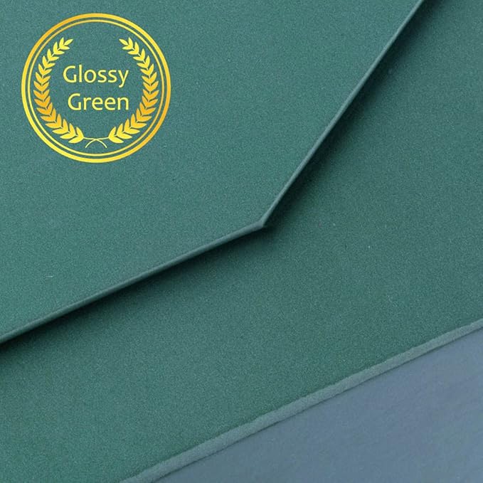 5 Pack Green Gift Boxes with Lids - Small 12 x 8 x 2.7 Inches Clothes Gift Boxes for Presents and Shirts - Magnetic Boxes with Ribbon - Bulk Cute Packaging Boxes (Glossy Surface)