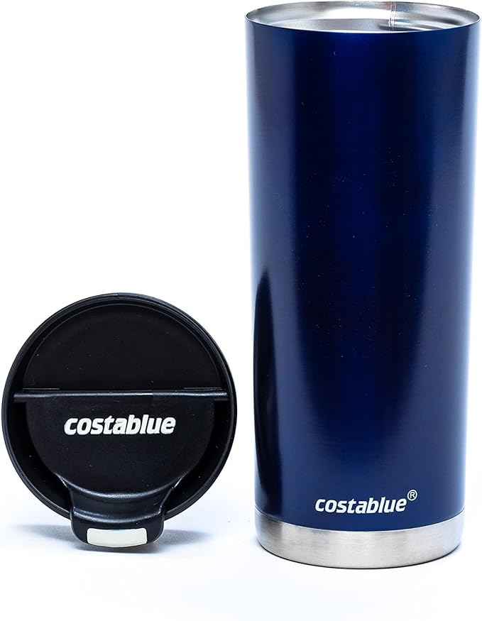 Travel Coffee Mug - 16 Oz. Stainless Steel Insulated Coffee Mug, Leak Proof Tumbler w/Dishwasher Safe Lid, Double Wall Travel Coffee Cup, Reusable Insulated Tumbler for Hot & Cold Beverages