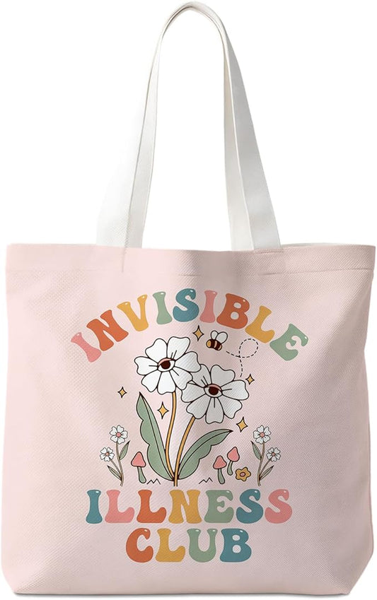 Animals-Flowers-Fruits-Bow Valentines Canvas Heart Tote Bag, Coquette Reusable Shopping Grocery Bags