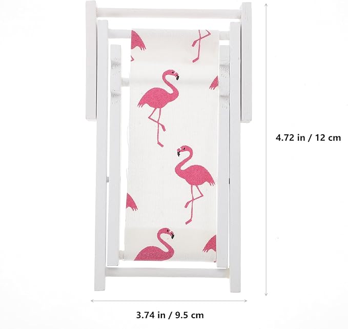 Wooden Flamingo Phone Holder Beach Chair Ornament Sturdy Mobile Stand and Small for Boys and