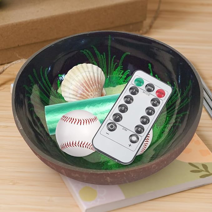 Natural Coconut Shell Bowl Unique Storage Dish for Keys Nuts and Candy Stylish Design for Home Decor for Living Room Bedroom Office