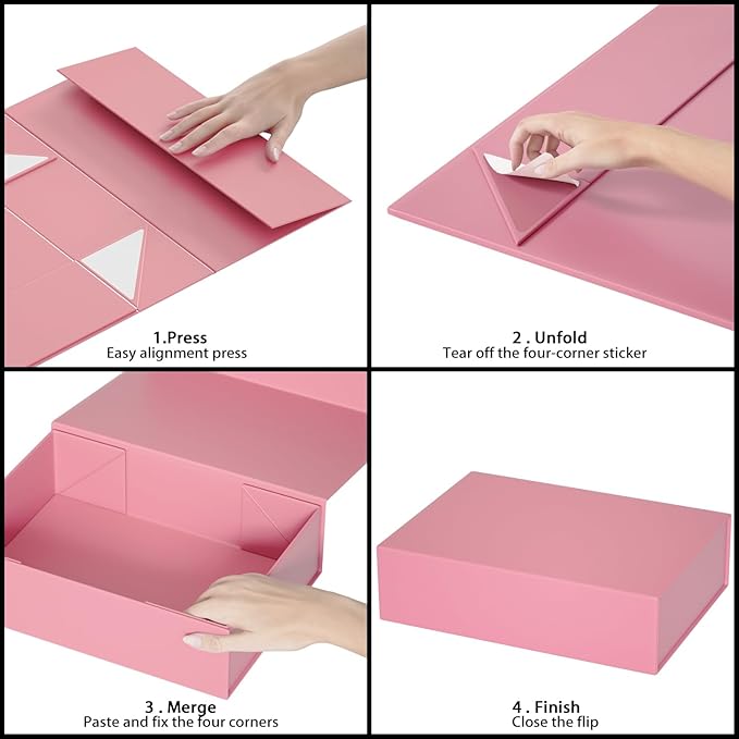 Gift Box 11.9" x 8.5" x 3.3" with Magnetic Closure Lid Gifts Boxe for Presents,Bridesmaid Gift Boxes,Cute Box,Birthday Gifts Boxe,Luxury for Gift Packaging, Magnetic Gifts Boxes for Wrapping Gift