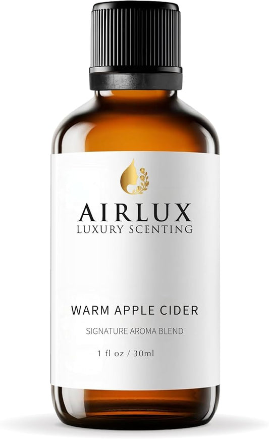 Signature Aroma Oil No. 16 Warm Apple Cider – Aroma Oil for Cold Air & Waterless Diffusers and DIY Crafts – 30 mL, 1.0 fl oz Glass Bottle