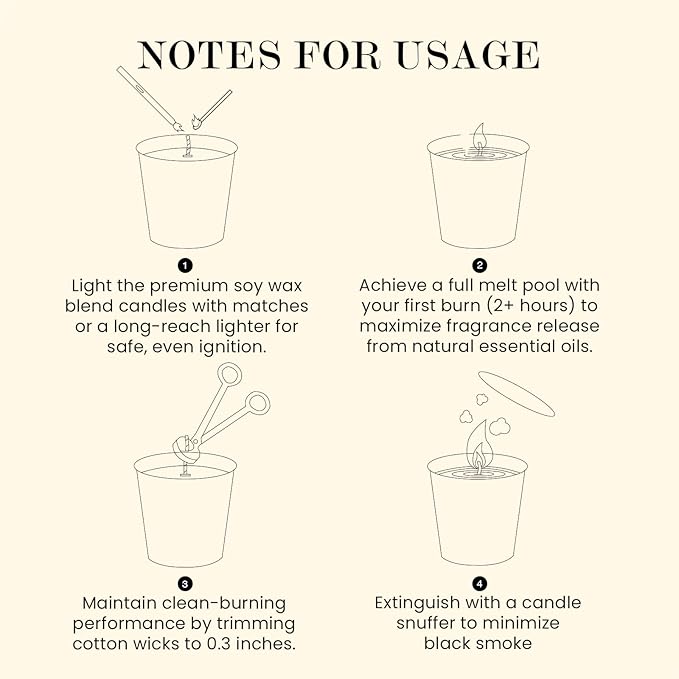 M&SENSE Natural Soy Candle| Lavender Vanilla | 16.6 oz, 95H Burn | Minimalist Scented Candle for Relaxation, Gifting, Home Décor | for Bedroom, Office, Party Large