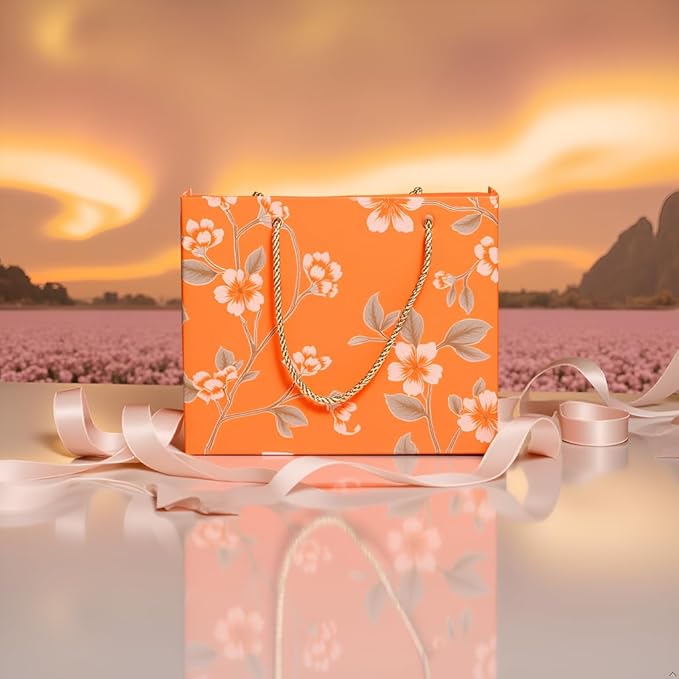 Luxury Gift Box with Magnetic Lid, Finished Size 9.8×7.9×4 In,Collapsible Rectangle Storage Box with Gift Bag for Wedding,Birthday, Party,Christmas,Valentine's Day‘s Gift