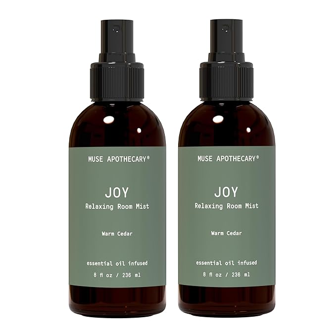 Muse Apothecary Room Ritual - Botanical Collection - Room Spray, Aromatic and Relaxing Room Mist, Air Freshener Spray, Infused with Natural Aromatherapy Essential Oils - 8 oz, Warm Cedar