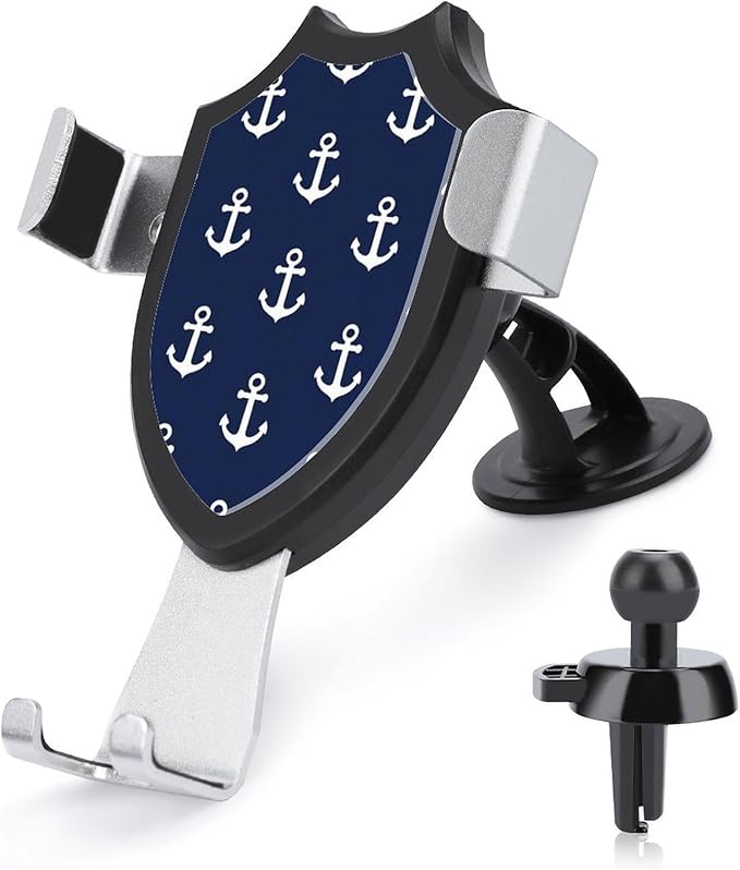 Men's Phone Holders Universal Hands Free Automobile Cell Phone Holder Navy Nautical Anchor