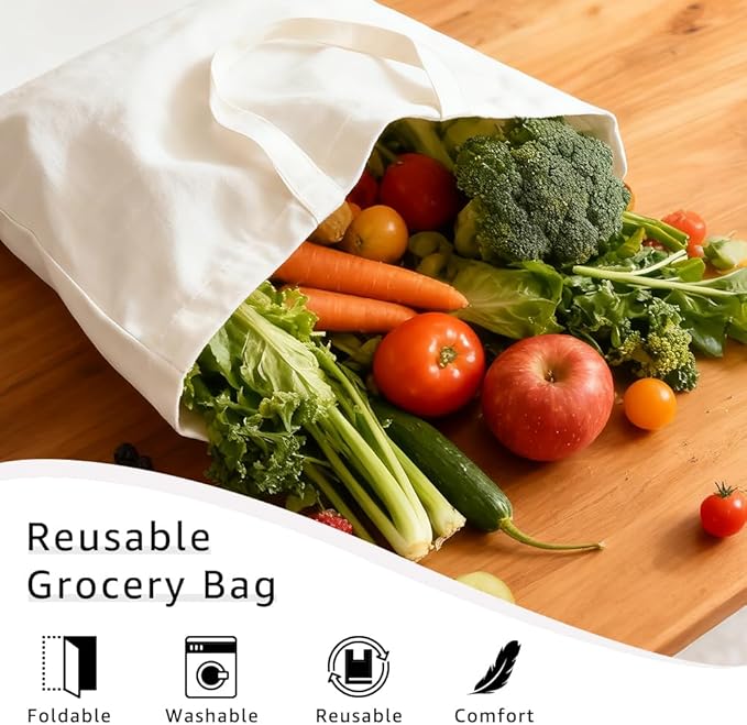 Oops I Got Another Book Women Canvas Tote Bag, Cute Goose Theme Reusable Bag for Shopping Grocery, Appreciation Christmas Birthday Gifts for Teacher Librarian Render Mom Book Lover Bookworm