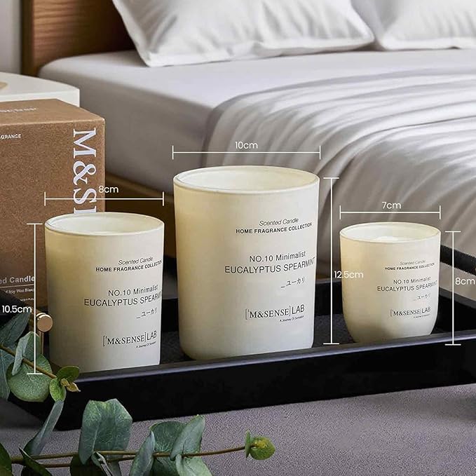 M&SENSE Natural Soy Candle| Espresso Love | 16.6 oz, 95H Burn | Minimalist Scented Candle for Relaxation, Gifting, Home Décor | for Bedroom, Office, Party Large