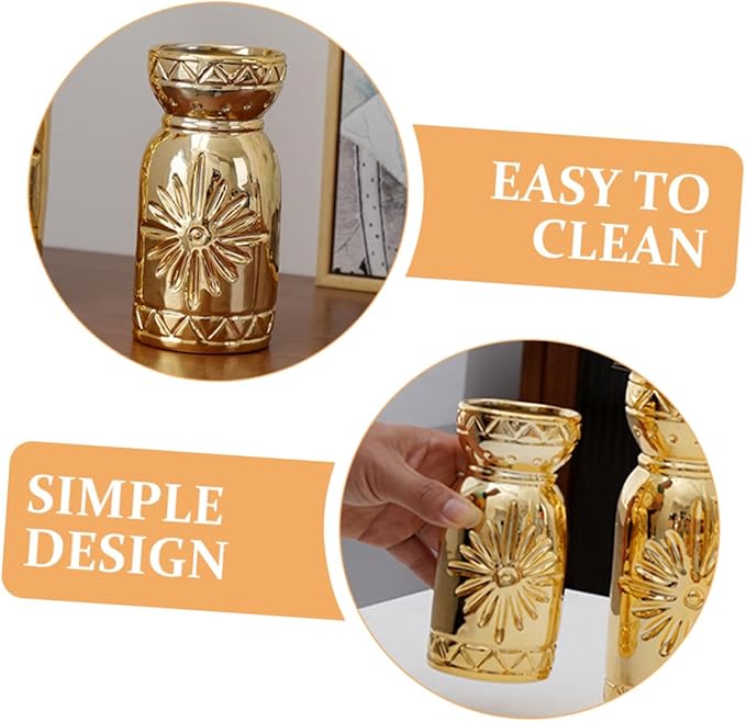 Mobestech Modern Ceramic Flower Vase Small Ribbed Table Decor for Home and Wedding Stoneware Vase Centerpiece for Dried and Artificial Flowers Versatile Shelf Accent