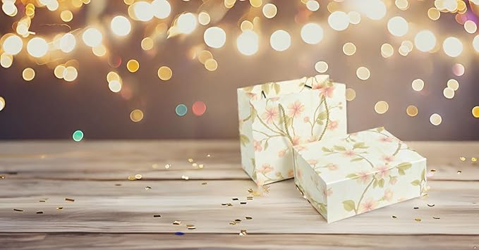 Luxury Gift Box with Magnetic Lid, Finished Size 9.8×7.9×4 In,Collapsible Rectangle Storage Box with Gift Bag for Wedding,Birthday, Party,Christmas,Valentine's Day