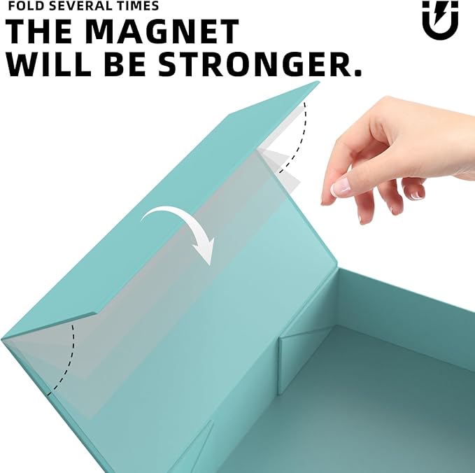 MOZRRO Gift Box 11.5 x 8.2 x 2.3 In Gift Boxes for Presents Magnetic Closure, Gift Boxes with Lids for Presents Birthday Luxury Jewelry T-shirts Gloves Scarves Books Clothes Gift Wrap - TF