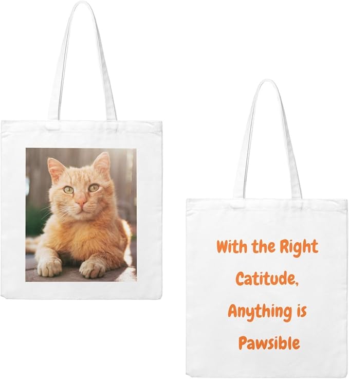 Custom Canvas Tote Bag Double-Sided Personalized with Logo/Text,Customized Bags for Women
