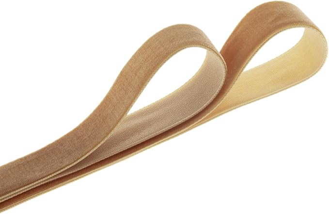 Velvet Ribbon, 1 1/2-Inch by 25-Yard Spool (Khaki)
