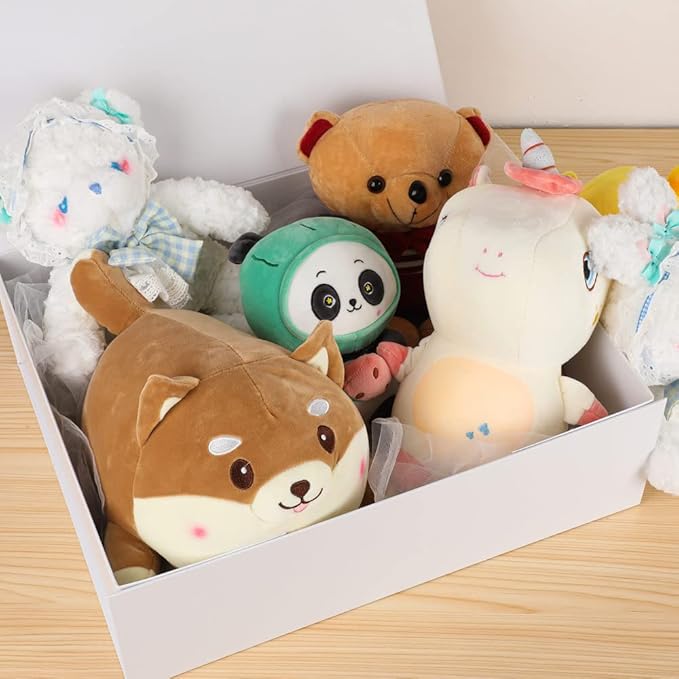 White Extra Large Gift Box with Lid 3 Pcs 19x16x6 Inches, Gift Box large White Gift Boxes for Presents Clothes Robe Wedding Dress Sweater,Reusable Foldable Bridesmaid Proposal Box（Matte）