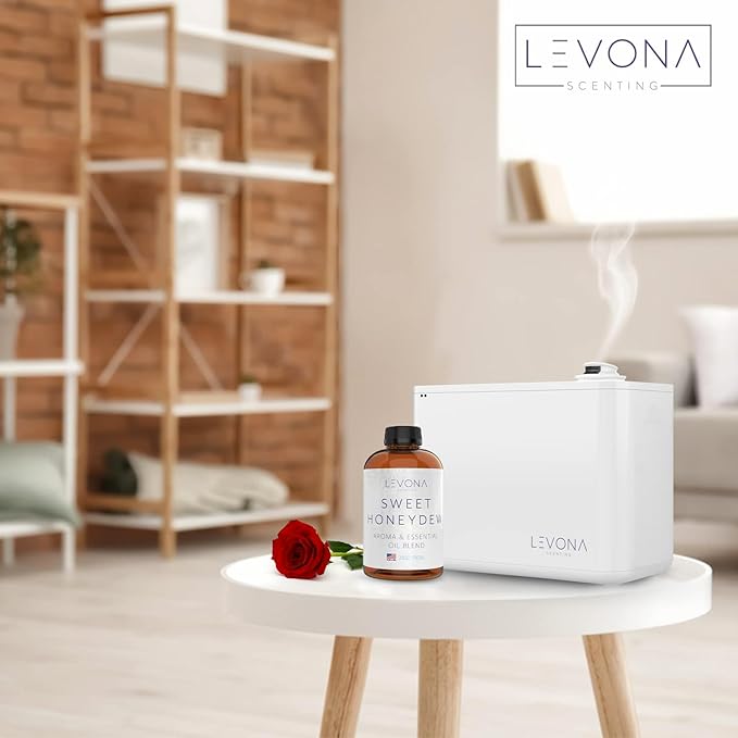 Levona Scent Oil Diffuser Essential Oils: Essential Oils Home Luxury Scents - Sweet Honeydew Essential Oil - Sweet & Fresh Notes of Nectarine and Floral Rose Essential Oil - 700 Ml Fragrance Oils