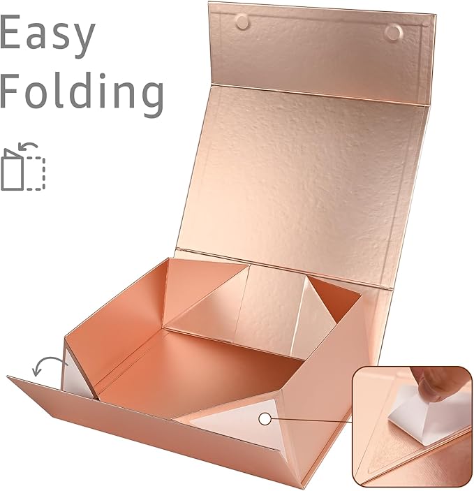 LIFELUM Magnetic Gift Box 14"x8.5"x4.5" Valentines Gift Boxes with Lids for Presents for Anniversary Wedding Proposal Birthday Gift boxes with Ribbon Shredded Filler Card