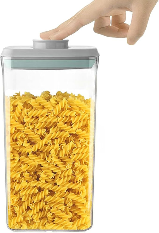Airtight Food Storage Container Pop Containers With Lids, Bpa Free for Spaghetti Cereal Flour Rice Kitchen Organizer (rectangle 2050ml / 2.1qt)