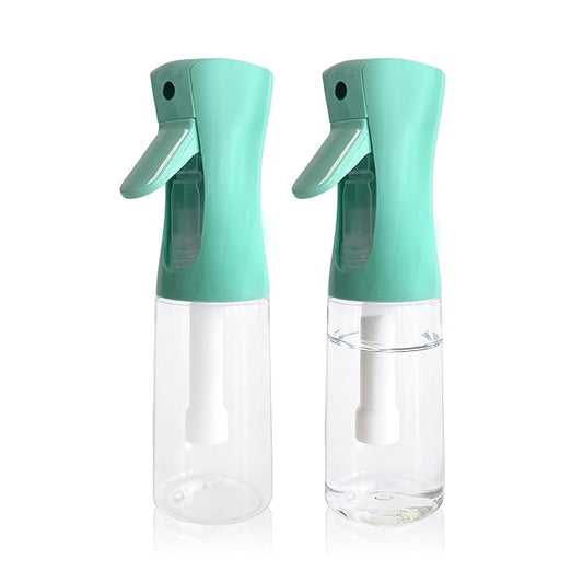 Spray Bottle for Hair Continuous Ultra Fine Mist (200ml) 360° Multi Spray Bottle for Plants, Cleaning, Skin Care Leakproof & Durable 2 Pack