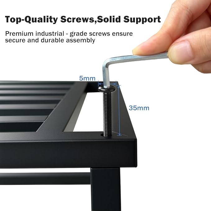 Plant Stand Indoor Outdoor,13 Inch Metal Plant Stands Riser,Heavy Duty Wrought Iron T Pedestal Holders for Large Flower Pot,Outside Rust-Proof Black Flower Display Shelf for Patio,1-Pack