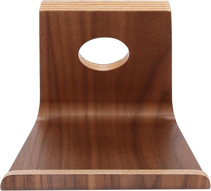 Wooden Cell Phone Stand, Cell Phone Holder Tablet Stand, Non Slip Stable Desktop Phone Stand for Tablet PCs, Artwork, Phone