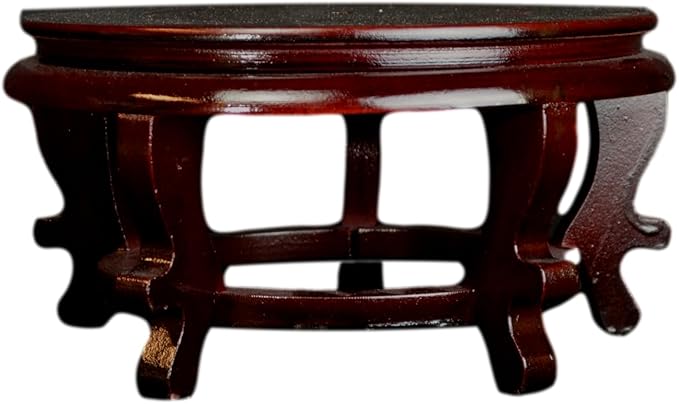 Wooden Fishbowl Display Vase Pot Planter Stand Plant Pot Display Stand (9)