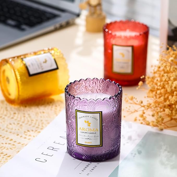 Gifts for Women Candle,Valentine's Day Gift Scented Candles, Mother's Day, Natural Soy Candle, 60 Hours Burn, Candles for Home Scented (Lavender)